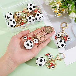 8 chaussure de football en PVC et alliage émaillé avec pendentif décoratif « J'aime le football »&nbsp;KEYC-PH01645
