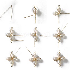 Collares colgantes de perlas de agua dulce cultivadas naturales con flores&nbsp;NJEW-TA00223