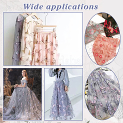 2 Yards Pailletten-Organza-Stoffe&nbsp;DIY-GA0007-73B