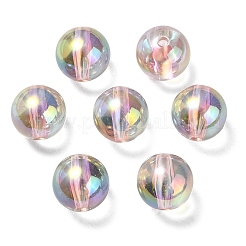Perlas de acrílico iridiscentes arcoíris transparentes chapadas en uv&nbsp;OACR-F004-01A