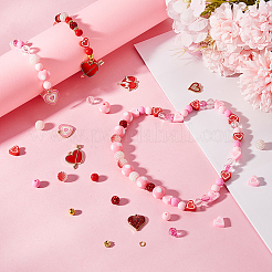 DIY-Set zum Basteln eines Valentinstag-Armbands&nbsp;DIY-SC0023-40