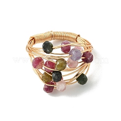 Fingerringe aus mit Kupferdraht umwickelter&nbsp;RJEW-JR01033