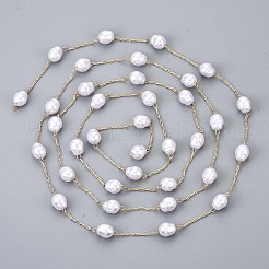 Catene di perle d'imitazione in plastica abs fatte a mano&nbsp;CHC-T012-27LG