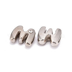 Abalorios de letra para reloj y pulsera&nbsp;X-ALRI-O012-M-NR