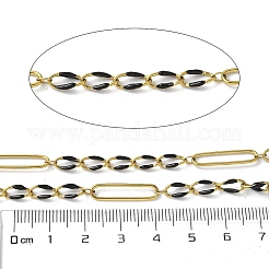 Figaroketten aus Edelstahl 304 mit Emaille&nbsp;CHS-U003-02G-16