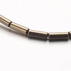Electroplate non magnetici ematite sintetico fili di perline&nbsp;G-F300-37B