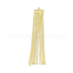 Latón coreana cadenas borla colgantes, dorado, 49x8x1.5mm, agujero: 1.2 mm