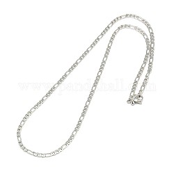304 изготовление ожерелья-цепочки из нержавеющей стали Фигаро, цвет нержавеющей стали, 17.91 дюйм (45.5 см), 3мм