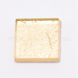 Стеклянная мозаика, для украшения дома или поделок, квадратный, лимонный шифон, 20x20x4.2 мм