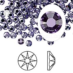 Austrian Crystal Rhinestone Cabochons, Crystal Passions, Foil Back, Xirius Rose, 2088, 539_Tanzanite, 7.069~7.272mm