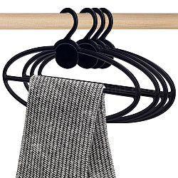Perchas de exhibición de bufanda de plástico, organizadores de armario para bufandas, chal, atar, cinturones, oval, 130x221x1.5~2mm