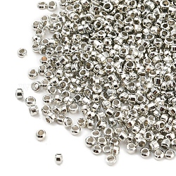 Perles à écraser en laiton , sans nickel, rondelle, platine, 1.5mm