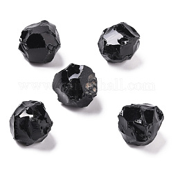 Cuentas de obsidiana natural en bruto, sin agujero / sin perforar, redondo, 21~23mm