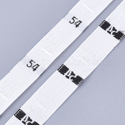 Clothing Size Labels(54), Garment Accessories, Size Tags, White, 12.5mm, about 10000pcs/bag