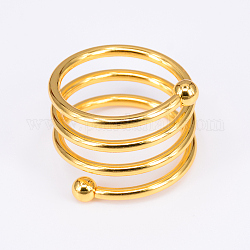 Железные кольца для салфеток, украшение для салфетницы, для настройки места, украшение свадьбы и вечеринки, форма весны, золотые, 48.5x34 мм, 37.5 мм внутренним диаметром