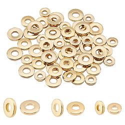ARRICRAFT 60Pcs 3 Style 304 Stainless Steel Spacer Beads, Donut, Golden, 6.5~9x1~1.5mm, Hole: 2.5~3.5mm, 20pcs/style