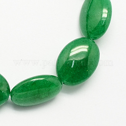 Ovale gemma piatta perline malaysia naturale giada pietra fili, verde mare, 18x13x6mm, Foro: 1.2 mm, circa 22pcs/filo, 15.7 pollice