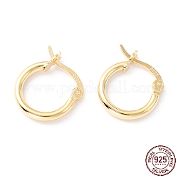 Orecchini con cerchio in argento sterling, grossi orecchini a cerchio piccoli da donna, oro, 925mm, ago :14x13x2mm