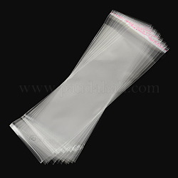 OPP мешки целлофана, прямоугольные, прозрачные, 24x7 см, отверстие : 8 мм, односторонний толщина: 0.035 mm, внутренней меры: 18x7 см