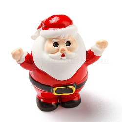 Christmas Resin Santa Claus Ornament, Micro Landscape Decorations, Red, 19.5x32x33mm