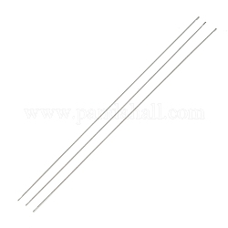 Steel Beading Needles with Hook for Bead Spinner, Curved Needles for Beading Jewelry, Stainless Steel Color, 17.8x0.05cm