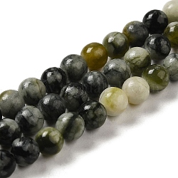 Xiu naturale perle di giada fili, tondo, 6~6.5mm, Foro: 1.3 mm, circa 62pcs/filo, 15.31'' (38.9 cm)
