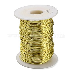 銅ワイヤー  ラウンド  ジュエリー作りのための  ゴールドカラー  1mm  約295.28フィート（90m）/ロール