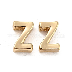 Perles en alliage plaqué or, Lettre initiale, letter.z, 10x3mm, Trou: 1.8mm