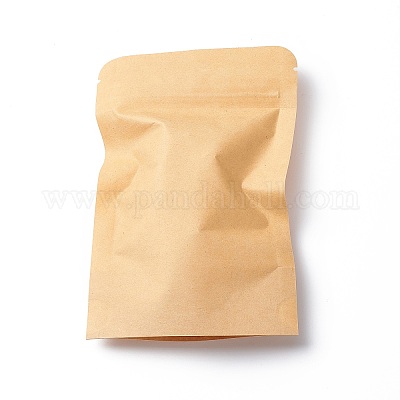 Wholesale Biodegradable craft self standing white craft paper zip lock  paper bag Manufacturer and Supplier