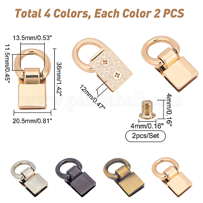 Press Lock Purse Hardware, Metal Bag Purse Lock, 2PCS Purse Clasp Clutch  Lock, Hardware Accessories 