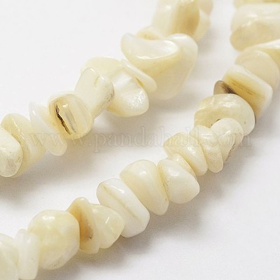 Cuentas de concha naturales hebras&nbsp;G-F328-45-1