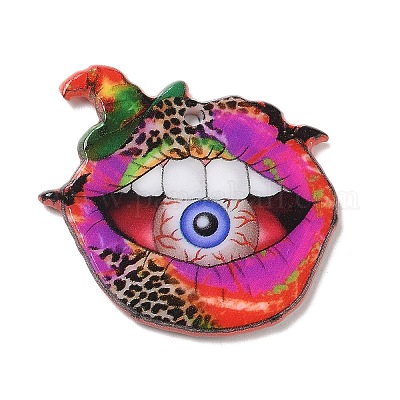 Pendentifs acryliques d'halloween&nbsp;MACR-K330-23E-1