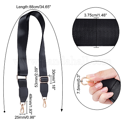 55 Adjustable Brown Bag Strap, 3.8cm Width Crossbody Strap, Pu