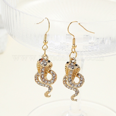 Pendientes colgantes de aleación de serpiente&nbsp;PW-WG93261-01-1
