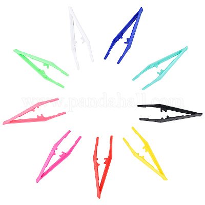 Assorted Colors Beads Tweezers For Beading Projects Craft Tweezers