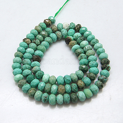 Chapelets de perles en agate d'onyx vert naturel&nbsp;G-G220-6x4mm-04-1