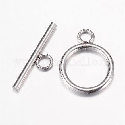 304 Stainless Steel Toggle Clasps STAS-G071-36P-1