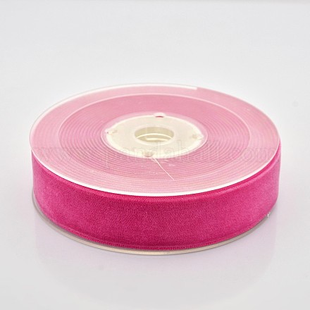 Polyester Velvet Ribbon for Gift Packing and Festival Decoration SRIB-M001-23mm-175-1