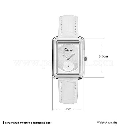 女性用レザー腕時計  合金の腕時計の部品と  ホワイト  プラチナ  230x10~19mm WACH-BB25452-4-1