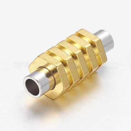 Brass Magnetic Clasps KK-E707-01G-1