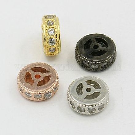 Perline in ottone zirconi ZIRC-F001-111-1