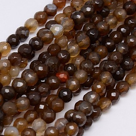 Natural Agate Beads Strands G-G580-6mm-10-1