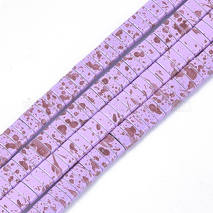 Enlaces de hebra sintética de hematita sintética no magnética pintada con spray G-T124-02H-1