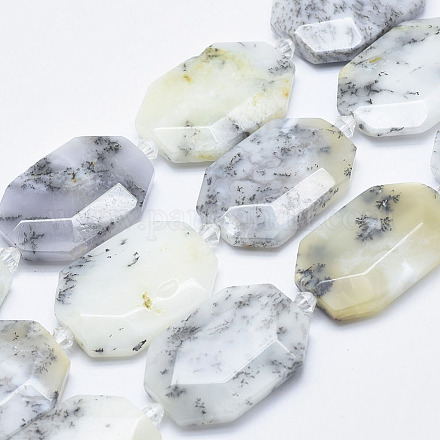Bianco naturale africano opale perle fili G-G745-08-1