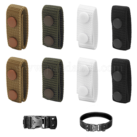 WADORN® 8Pcs 4 Colors Tactical Double Snap Belt Keepers FIND-WR0008-14-1