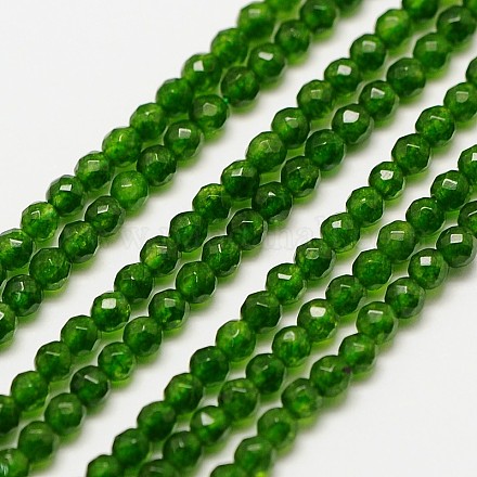 Taiwan naturel brins de perles de jade G-A129-3mm-30-1