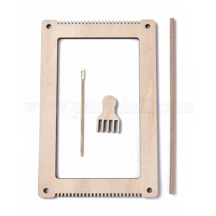 DIY Holzwebstuhl Kits LS-DIY-WH0162-03B-1