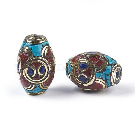 Perles de style tibétain TIBEB-E079-15A-1