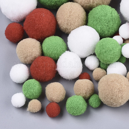 DIY-Puppe Handwerk Polyester hochelastische Pompon Ball AJEW-R093-01-D02-1