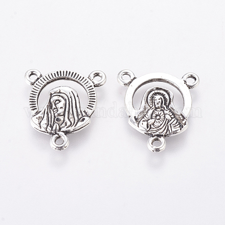 Tibetan Silver Virgin Chandelier Components Links X-LF9883Y-1